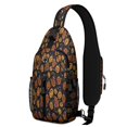 thumbnail image 1 of Sling Backpack,Pumpkin Pattern Halloween Crossbody Bag with Water Bottle Holder,Waterproof Sling Bag for Men/Women with Chest Phone Holder for Hiking,Travel, 1 of 6
