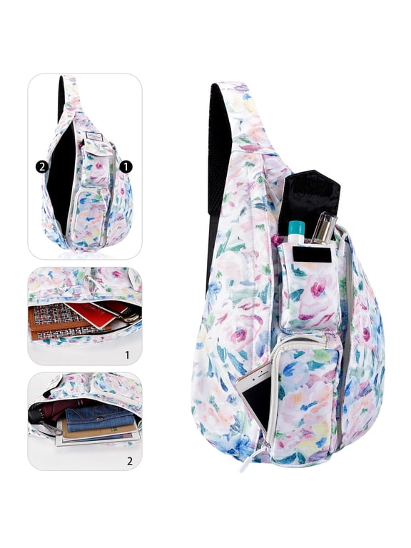 Sling Backpack- Rope Bag Crossbody Backpack Travel Multipurpose Unisex Daypack