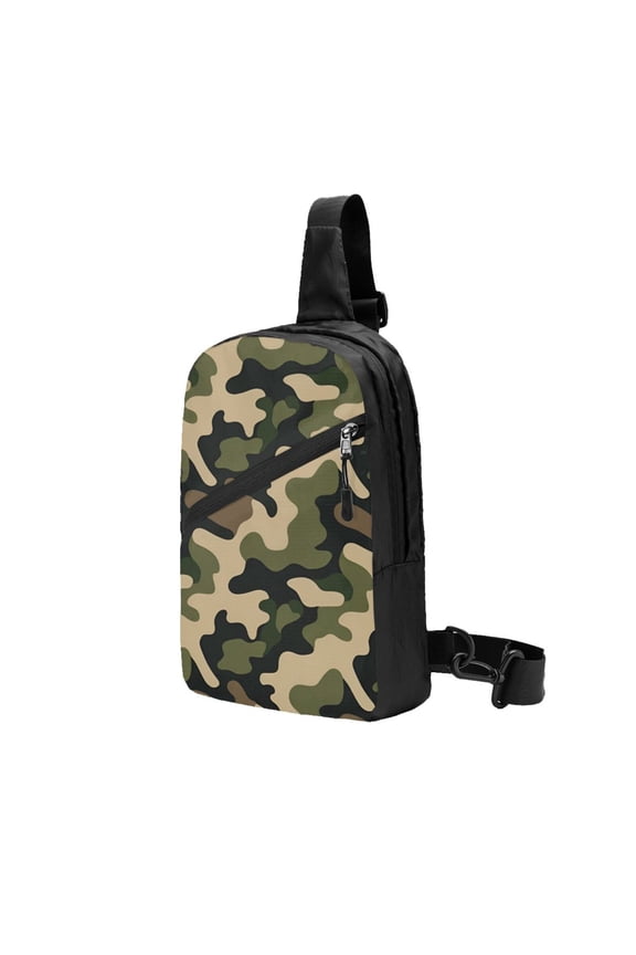 Sling Backpack Travel Hiking Daypack America Army Camouflage Foldable Crossbody Shoulder Bag