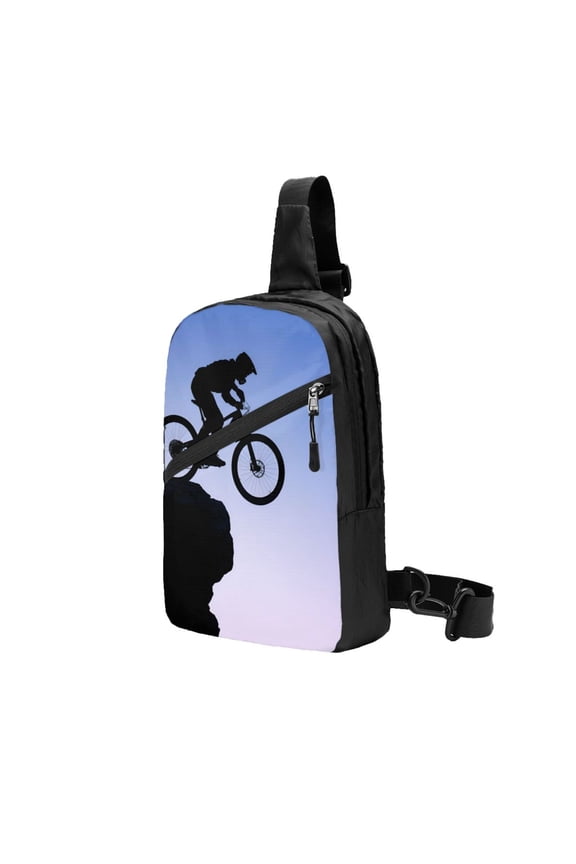 Sling Backpack Travel Hiking Daypack Mountain Biking Foldable Crossbody Shoulder Bag