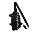 thumbnail image 1 of Sling Backpack,Travel Hiking Daypack Pattern Rope Crossbody Black Shoulder Bag With Earphone Hole, 1 of 7