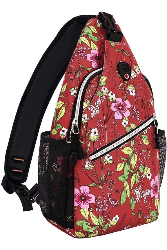 Sling Backpack,Travel Hiking Daypack Periwinkle Crossbody Shoulder Bag