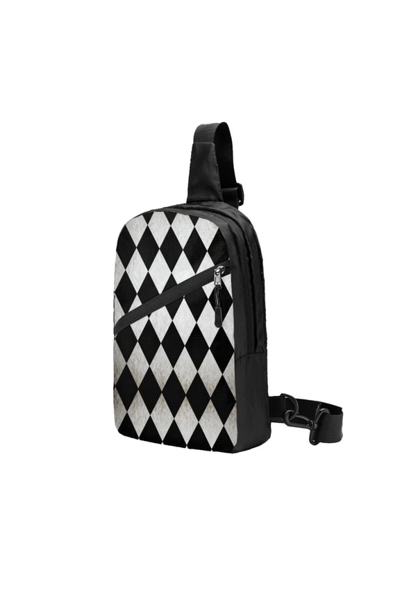 Sling Backpack Travel Hiking Daypack Power Harlequin Foldable Crossbody Shoulder Bag