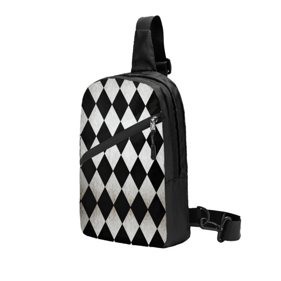 Sling Backpack Travel Hiking Daypack Power Harlequin Foldable Crossbody Shoulder Bag