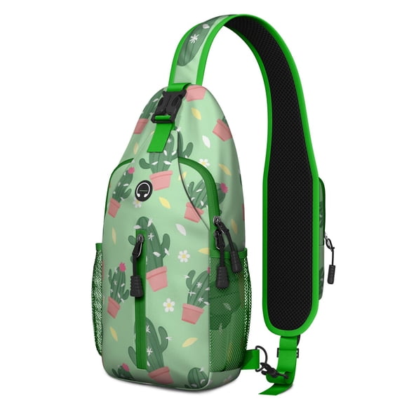 Sling Backpack Trendy Sling Backpack Cactus Gym Sports Travel Hiking Daypack Chest Bag Small Backpack for Women Men