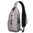 thumbnail image 1 of Sling Backpack,White Christmas Truck and Tree Pattern Crossbody Bag with Water Bottle Holder,Waterproof Sling Bag for Men/Women with Chest Phone Holder for Hiking,Travel, 1 of 6