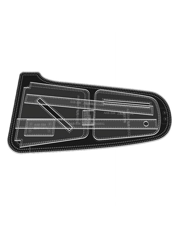 Sling Bag Acrylic Template,Leather Pattern Acrylic Leather Templates for Crossbody Backpack Chest Bag (-534)