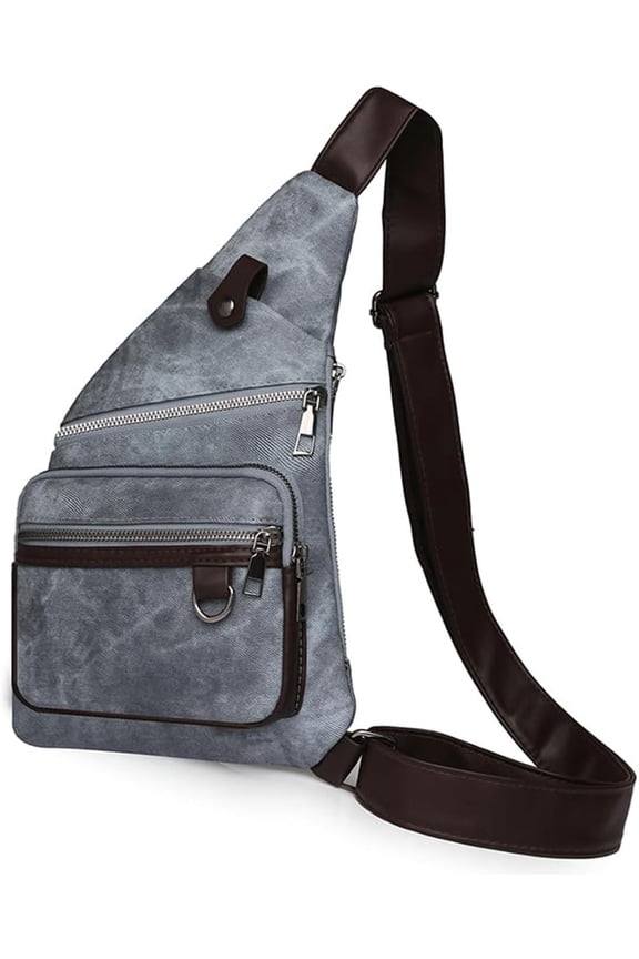 Sling Bag Anti Theft Crossbody Shoulder Bag for Men Women Travel Bag Side Crossbody Sling Backpack Hands-Free Hiking Bag