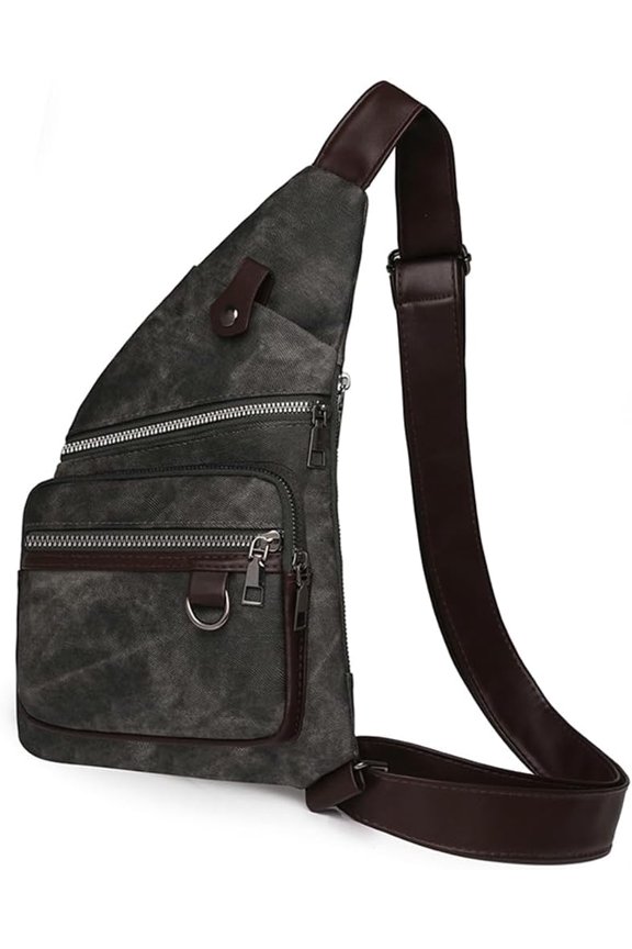 Sling Bag Anti Theft Crossbody Shoulder Bag for Men Women Travel Bag Side Crossbody Sling Backpack Hands-Free Hiking Bag