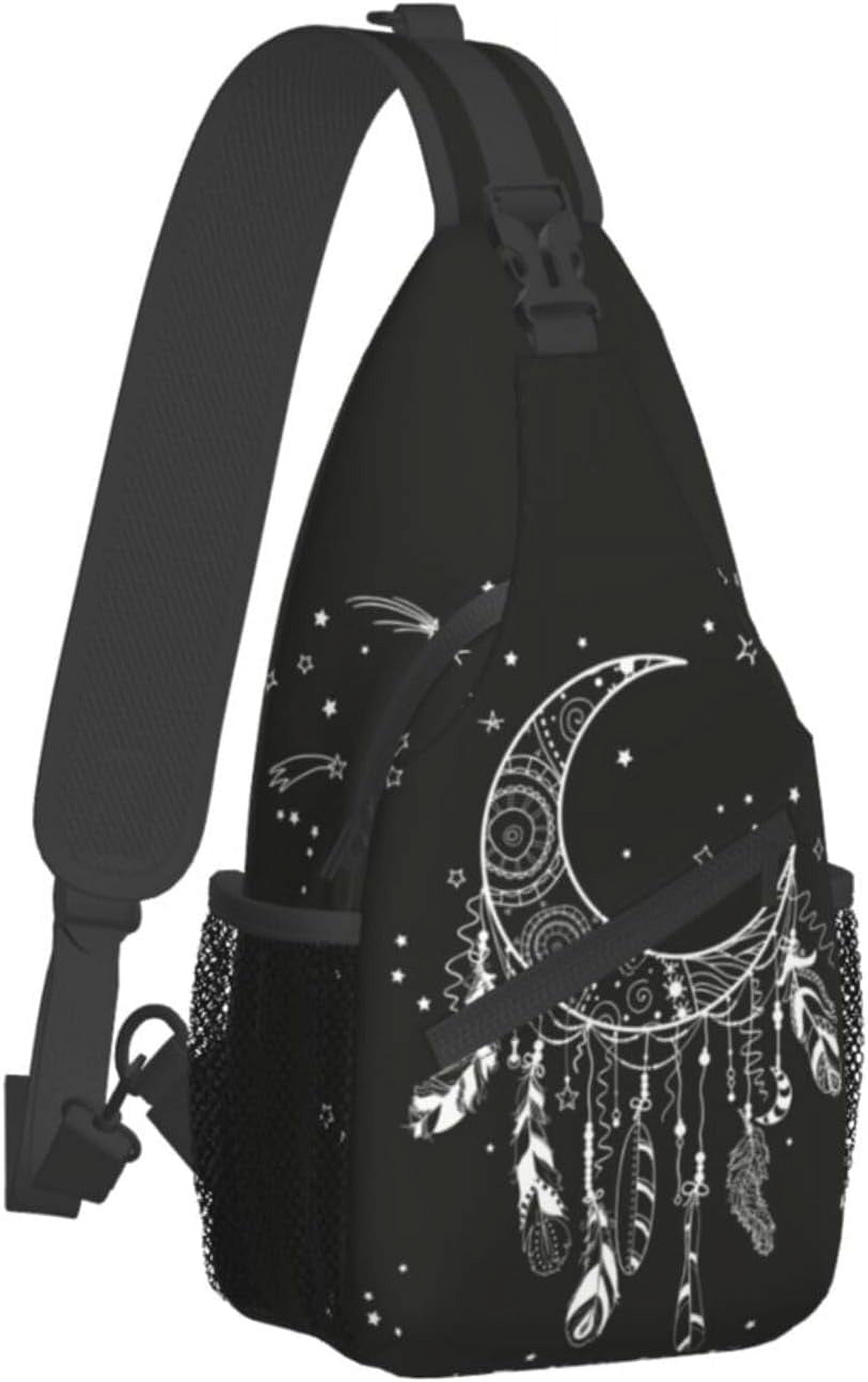 Sling Bag Baseball Vintage Sport Hiking Daypack Crossbody Shoulder Backpack Travel Chest Pack for Men Women