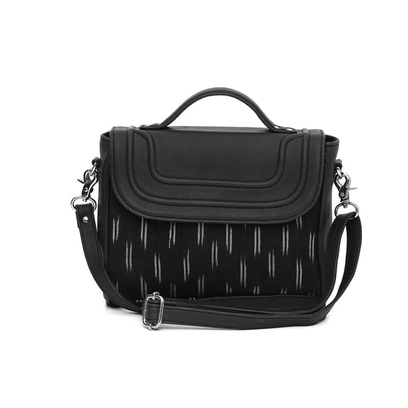 Sling Bag-Black Ikat