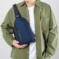 thumbnail image 1 of Sling Bag Chest Bag Crossbody Bag for Women and Men, InsCrazy Large Capacity USB Charging Chest Bag Polyester Cloth Men's Chest Bag Casual Travel Storage Shoulder Crossbody Bag, 1 of 6