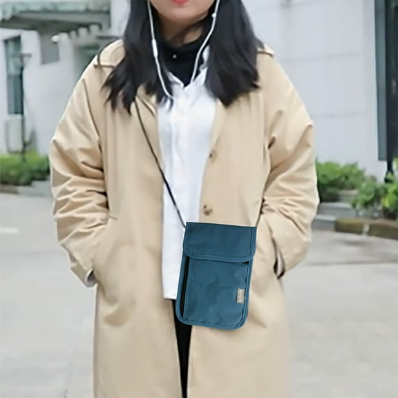 Sling Bag Chest Bag for Women ID Bag Neck Chest Bag Card ID Bag Students Outdoor Travel Must Document Organizer Bag Clearance