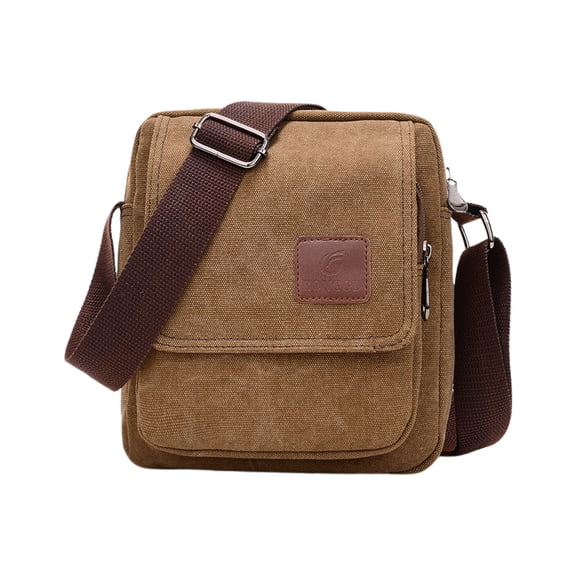 Sawzeko Sling Bag, Crossbody Bag with Zipper Lock, Canvas Water Resistant for Men and Women Sports Travel