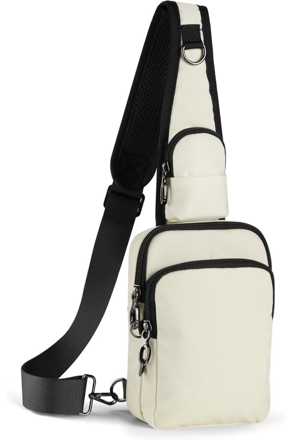 Sling Bag, Crossbody Bag with Zipper Lock, RFID Blocking & Water Resistant for Men and Women