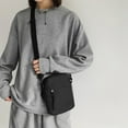 thumbnail image 1 of Sling Bag Crossbody Chest Shoulder Purse | One Strap Travel Bag with Earphone Hole | Adjustable Strap | Compact Large Capacity | Fits 7.9" Tablet | White Khaki | 14x5x20cm | Unisex, 1 of 6