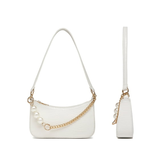 Sling Bag For Women pearl chain Clutch Purses, Elegant Pearl Handbag Evening Clutch Bag for Women Wedding Cocktail Party Clutch Wallets