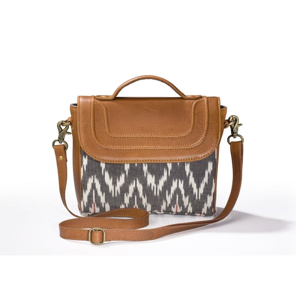 Sling Bag-Grey Ikat
