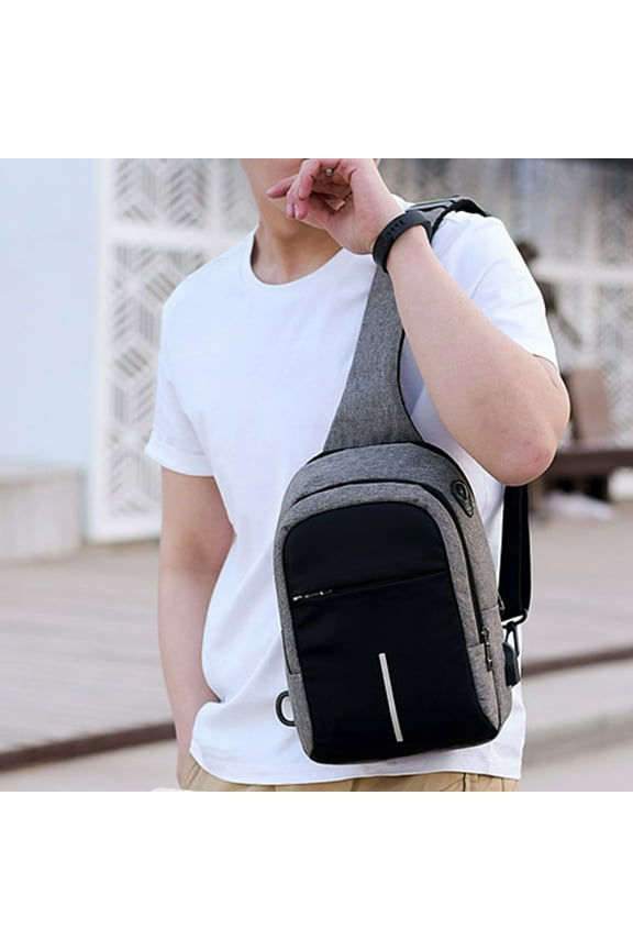 Sling Bag Guard Against Theft Crossbody Personal Pocket Bag Lightweight Chest Shoulder Backpack For Travel Hiking