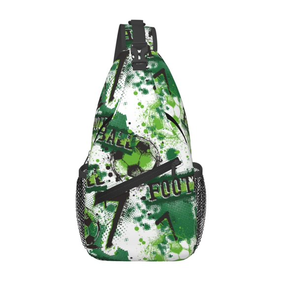 Sling Bag for Men, Football 7 Fanny Pack Crossbody Bags Shoulder Chest Bag, Small Gym Bag Anti Theft Crossbody Backpack Daypack for Travel Sports Running Hiking