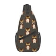 thumbnail image 1 of Sling Bag for Men, Simple Owl Prints Fanny Pack Crossbody Bags Shoulder Chest Bag, Small Gym Bag Anti Theft Crossbody Backpack Daypack for Travel Sports Running Hiking, 1 of 1