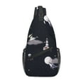 thumbnail image 1 of Sling Bag for Men, whale jellyfish moon stars space Fanny Pack Crossbody Bags Shoulder Chest Bag, Small Gym Bag Anti Theft Crossbody Backpack Daypack for Travel Sports Running Hiking, 1 of 7