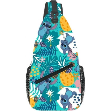 Sling Bag,Stitch Crossbody Sling Backpack Travel Hiking Chest Bag Daypack for Purses Shoulder Bag Women Men's