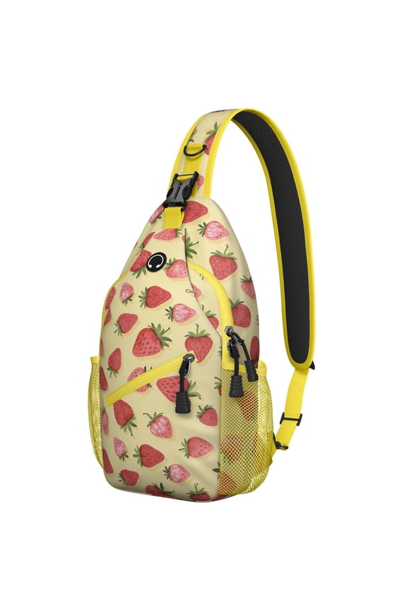 Sling Bag Strawberry Hiking Sling Backpack Backpack Purse for Men Women
