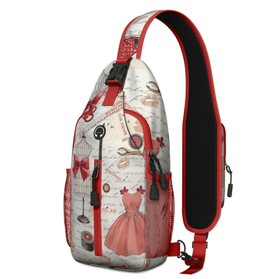 Sling Bag Tower Pink Hiking Daypack Crossbody Shoulder Backpack Travel Chest Pack for Men Women