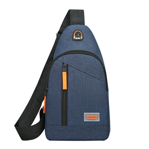 QTOCIO Crossbody Bag Men's Watertight Material Chest Bag Multifunctional Sports Outdoor Leisure Shoulder Backpack Messenger Bag