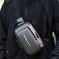 thumbnail image 1 of Sling Bag for Men Anti-Theft Crossbody Bag Large Capacity Waterproof Rechargeable Chest Backpack for Daily Use, 1 of 10