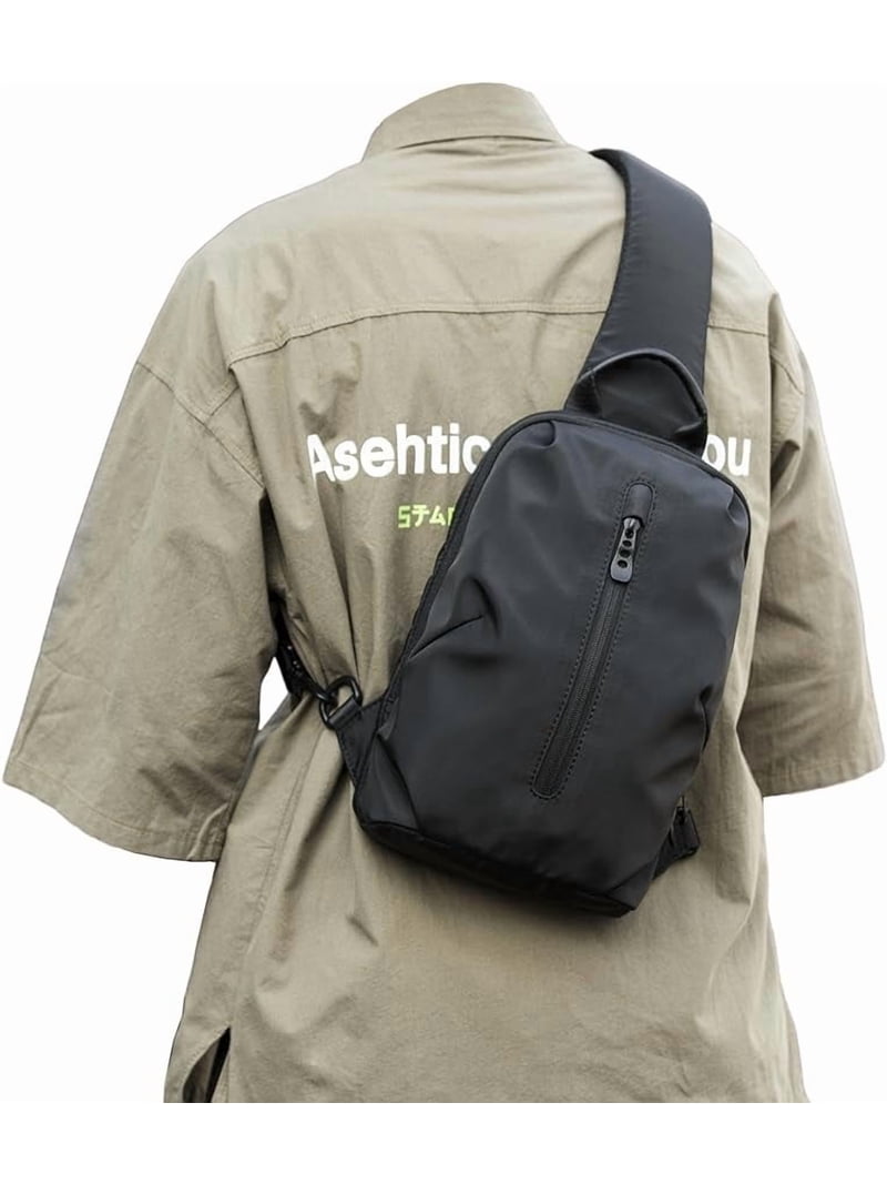 Side backpack Amazon.com : WATERFLY Sling Bag Crossbody Backpack: Over  main image 2