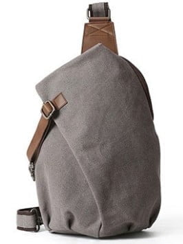 Sling Bag for Men & Women Canvas Crossbody Bag Outdoor Travel Hiking Backpack
