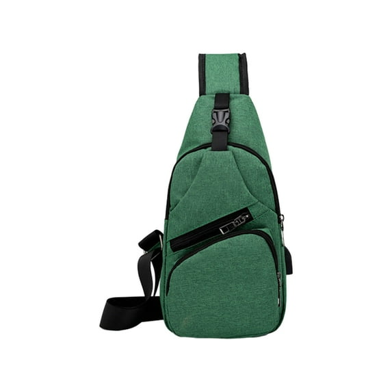 Sling Bag for Men Women,Vaschy Water Resistant One Strap Over the Shoulder Cross Body Backpack Chest Bag for Hiking/Travel/Outdoor Dark green