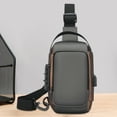 thumbnail image 1 of Sling Bag for Men Women, with USB Charging Port & Anti-Theft Lock, Lightweight Water-Resistant Crossbody Chest Bag, for Travel, Hiking, Daily Commute, 1 of 6