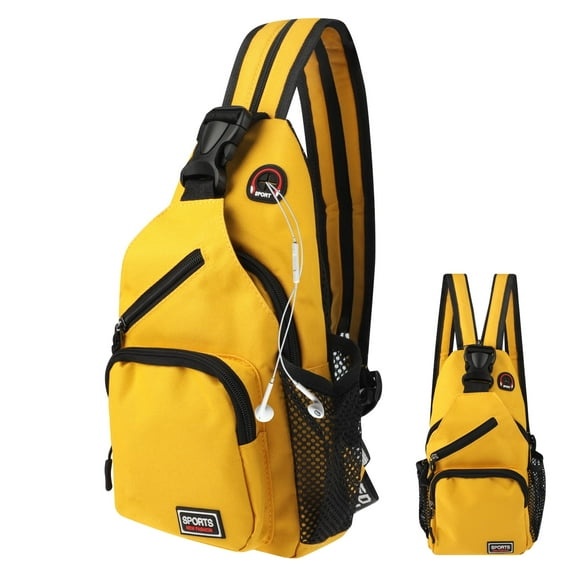 Sling Bag for Men and Women, Adjustable Backpack with Single or Double Shoulder, Chest Travel Bag, S/L