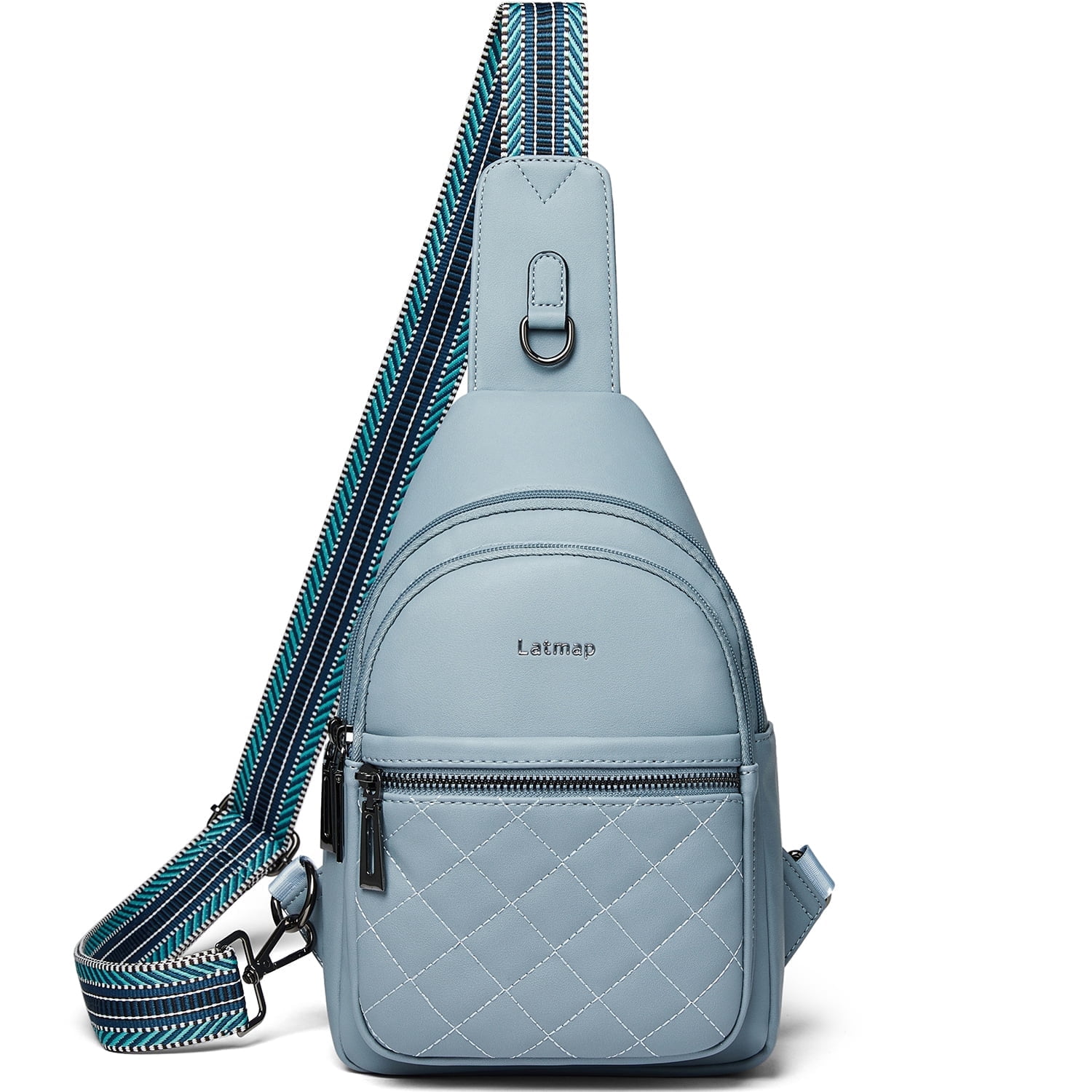 Sling Bag for Women Crossbody Fanny Pack - Lightweight Waterproof Faux Leather Purse for Travel Hiking Running Hands-Free