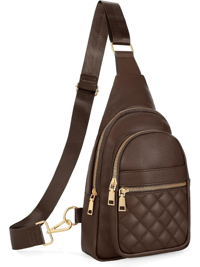 Sling Bag for Women Crossbody Leather Fanny Packs Chest Bag  display picture 3