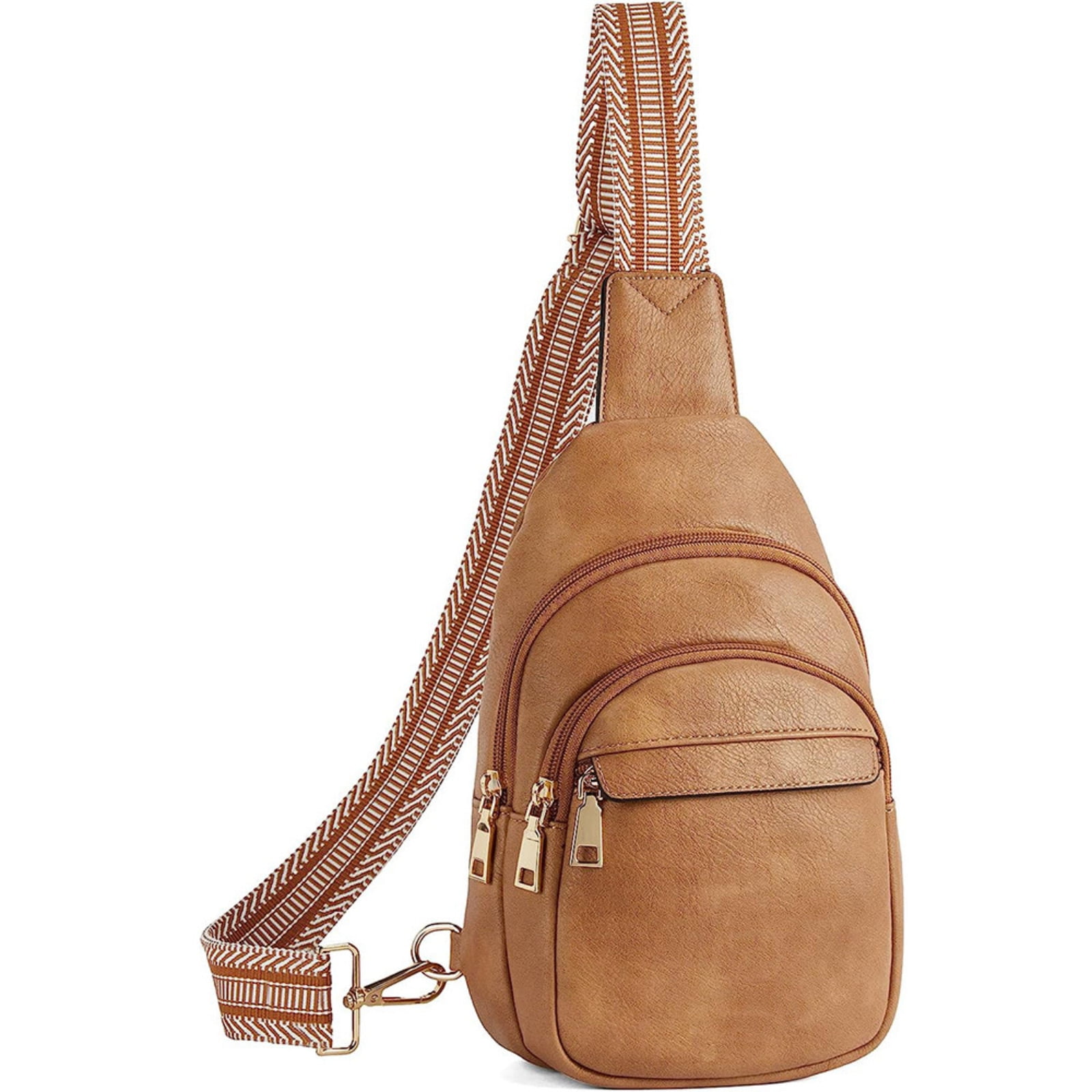 Sling Bag for Women Leather Crossbody Bags Fanny Pack Chest Bag for Travel