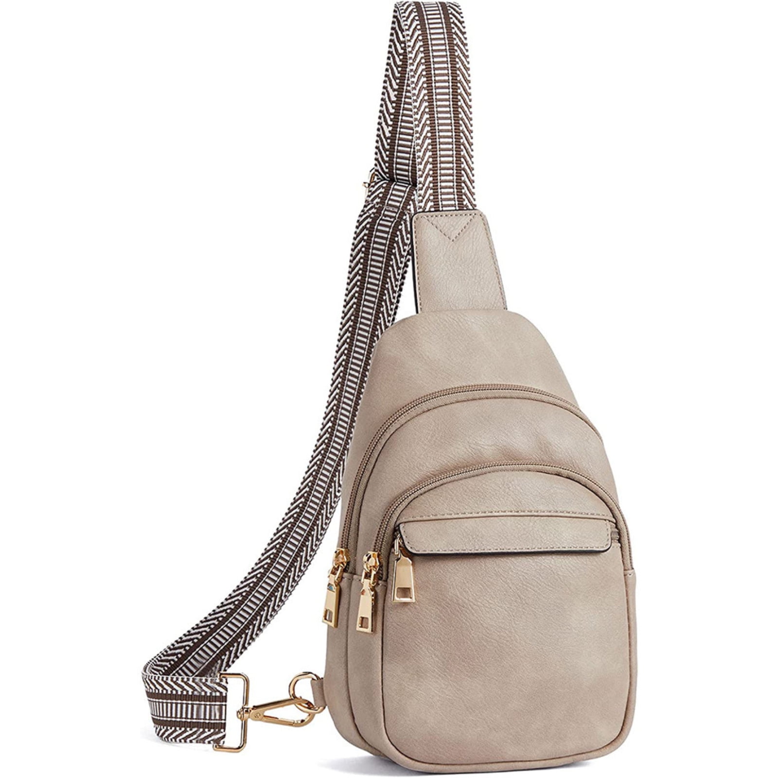 Sling Bag for Women Leather Crossbody Bags Fanny Pack Chest Bag for Travel