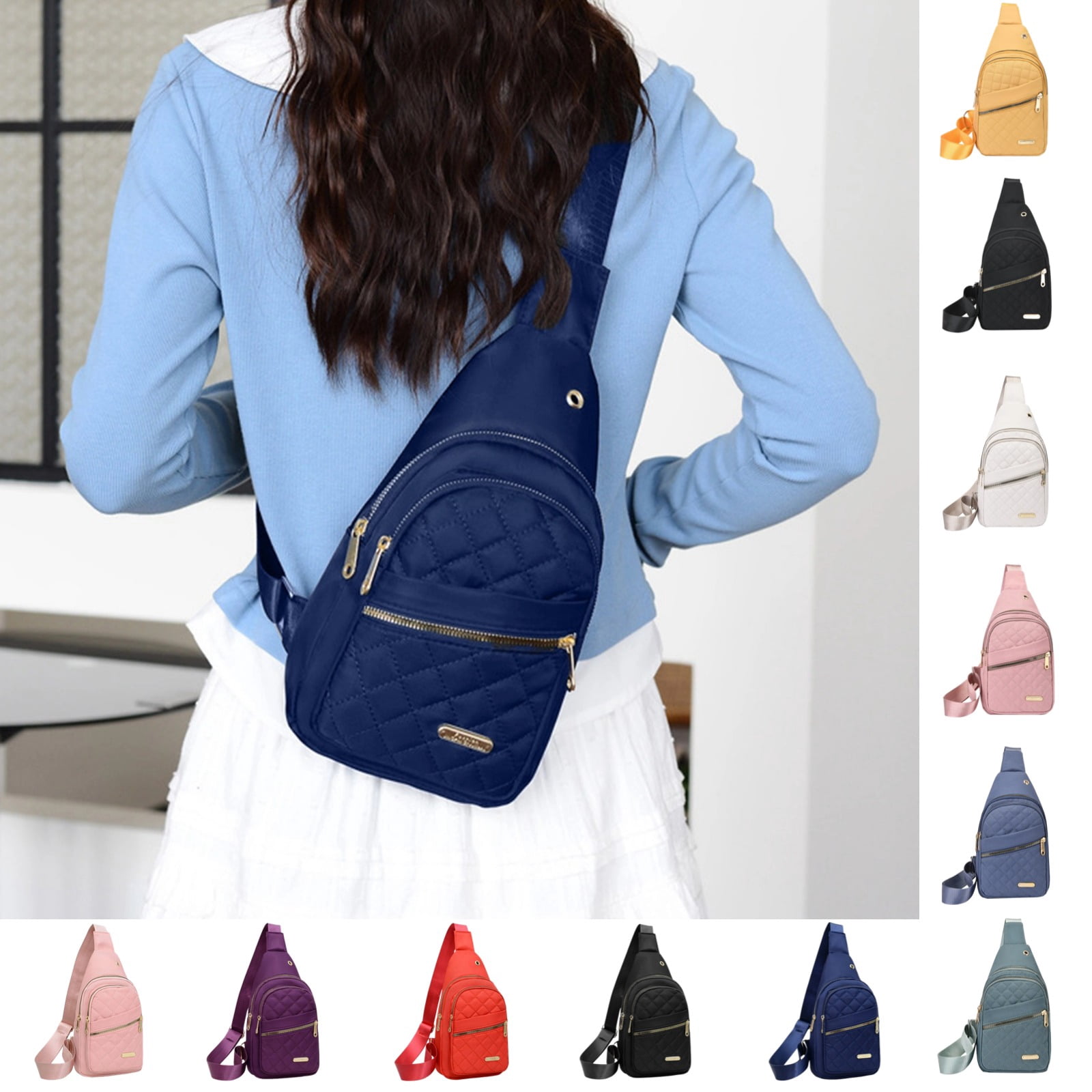 Sling Bag for Women Men, Crossbody Sling Backpack Small Sling Bag