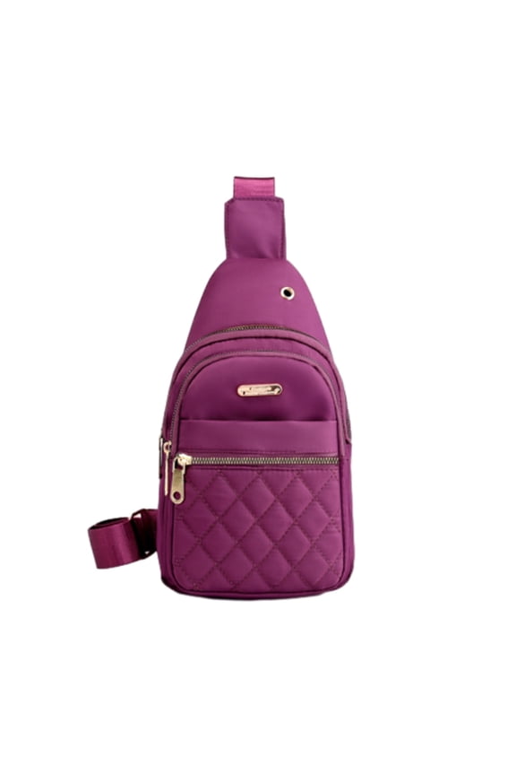 Sling Bag for Women Quilted Crossbody Bag for Women Vegan Leather Fanny Pack with Detachable Guitar Strap