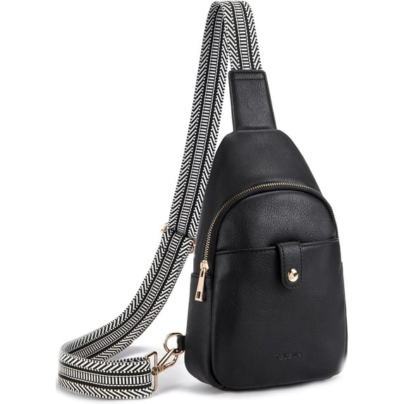 Sling Bag for Women Vegan Leather Fanny Pack Crossbody Bags Chest Bag for Women