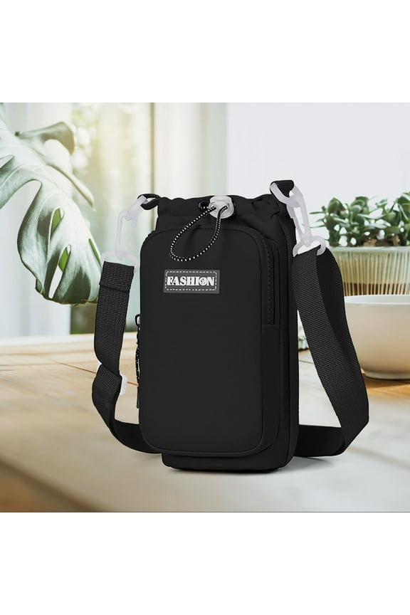 Sling Bags for Men Crossbody Portable Water Bottle Bag For Women Outdoor Lightweight Travel Crossbody Bag Multi Functional Mobile Bundle Shoulder Bag Crossbody Purses and Handbags