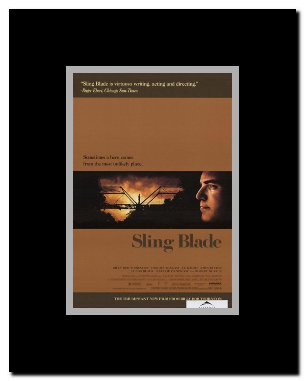 Sling Blade Framed Movie Poster
