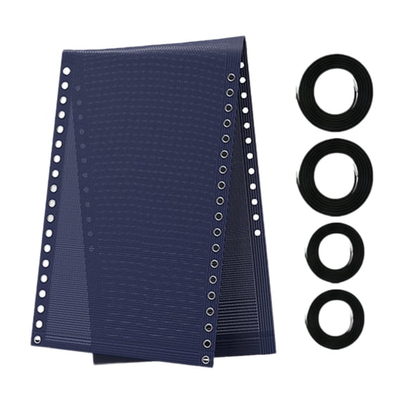 Sling Chair Replacement Fabric Reclining Mesh High Elasticity 160x52cm Blue for Folding Bungee Chairs Backyard
