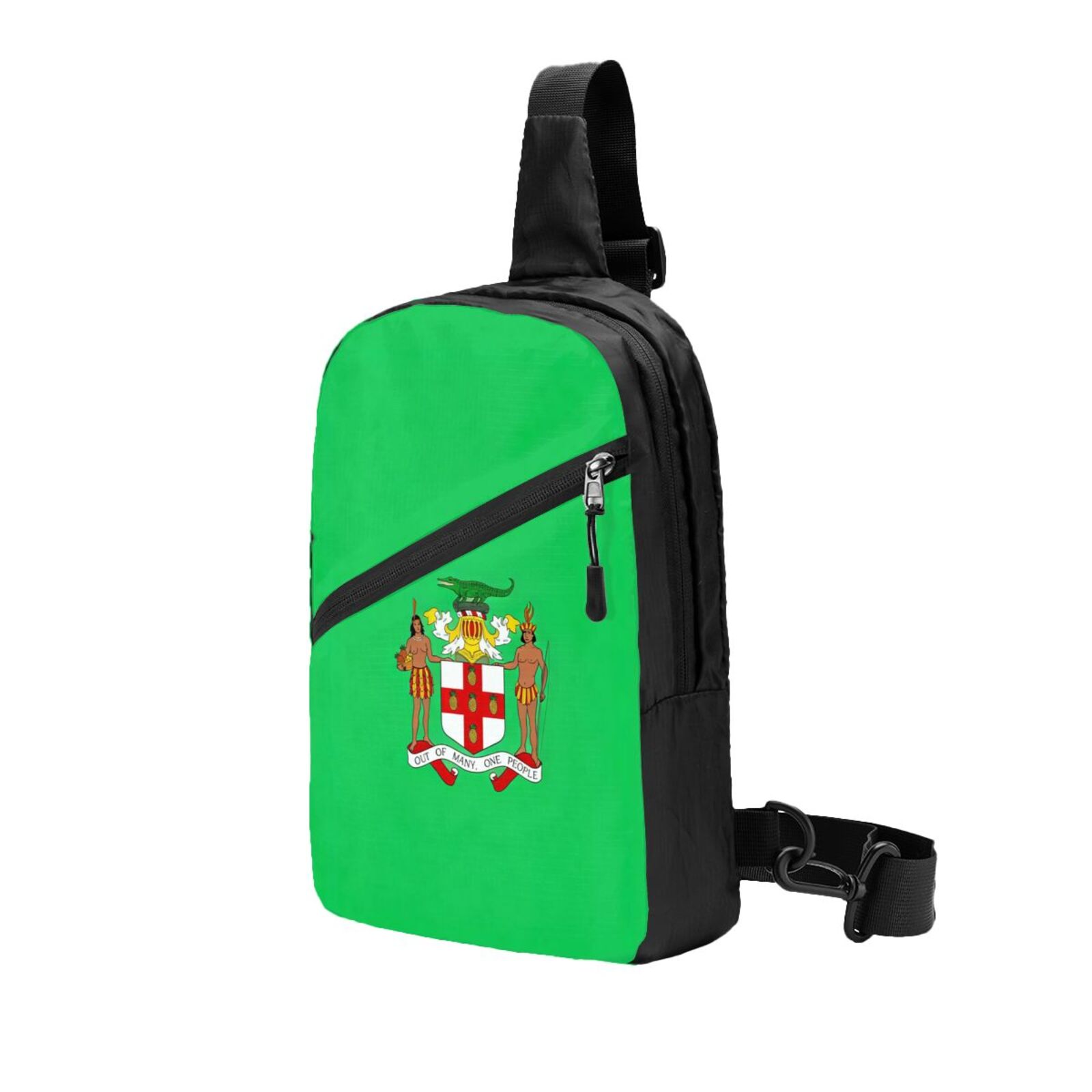 Sling Crossbody Backpack Coat Of Arms Of Jamaica Collapsible Chest ...
