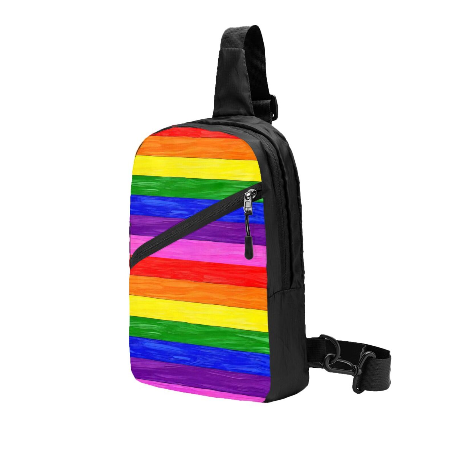 Colorful LGBTQ Rainbow Pride Quilted Backpack Purse | Fashionable Casual Daypack Pride Backpack main image 2