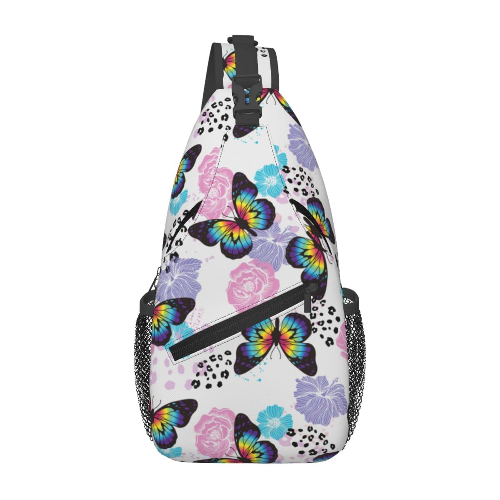 Women's Small Crossbody Sling Bag - Lilac Nylon Daypack For Travel, Hiking, Running-775212