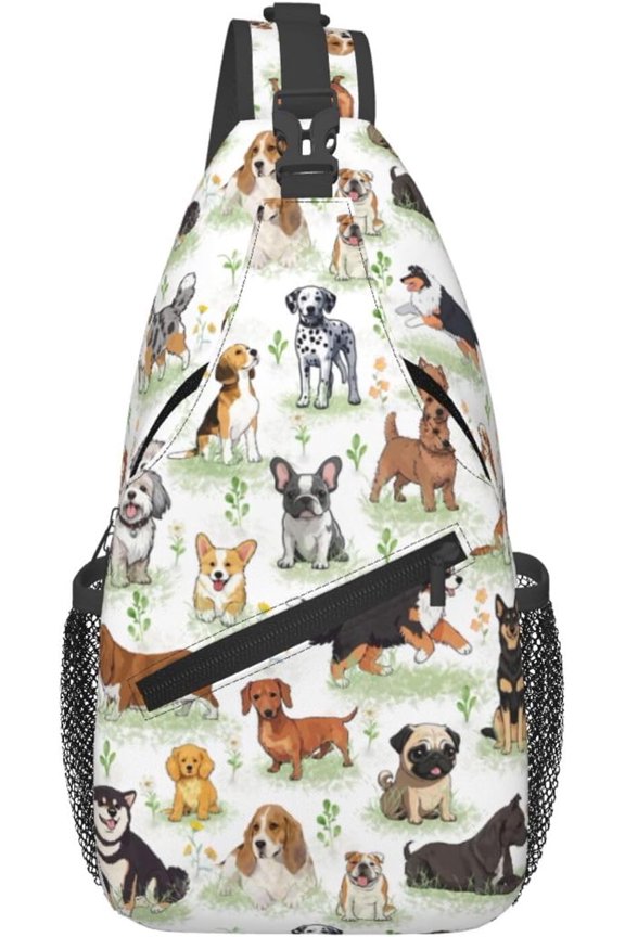 Sling Daypacks,adjustable Rope Crossbody One Bag Travel Hiking Cycling for Men Women ...